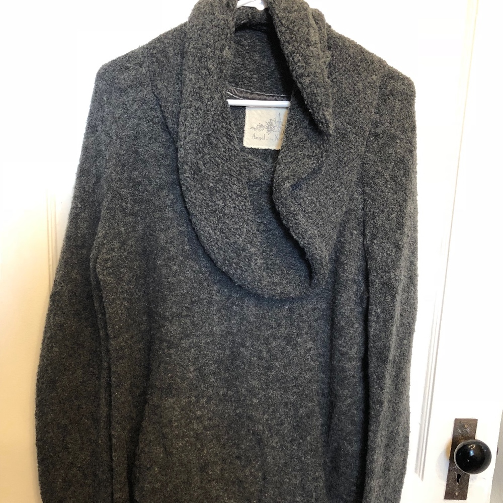 Grey Cowl Neck Sweater